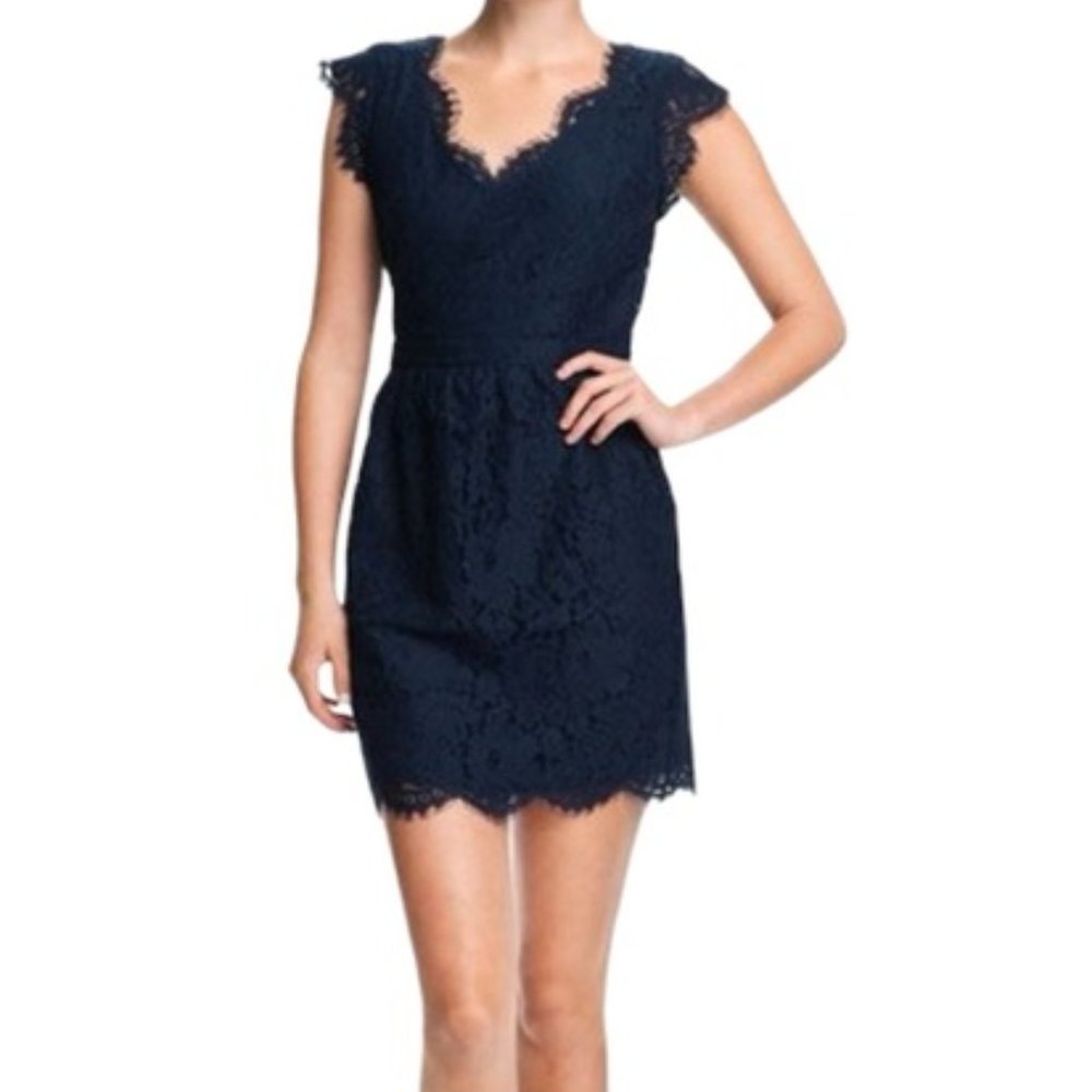 Joie Lebanon Navy Lace Dress. Sz S